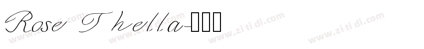 Rose Thella字体转换